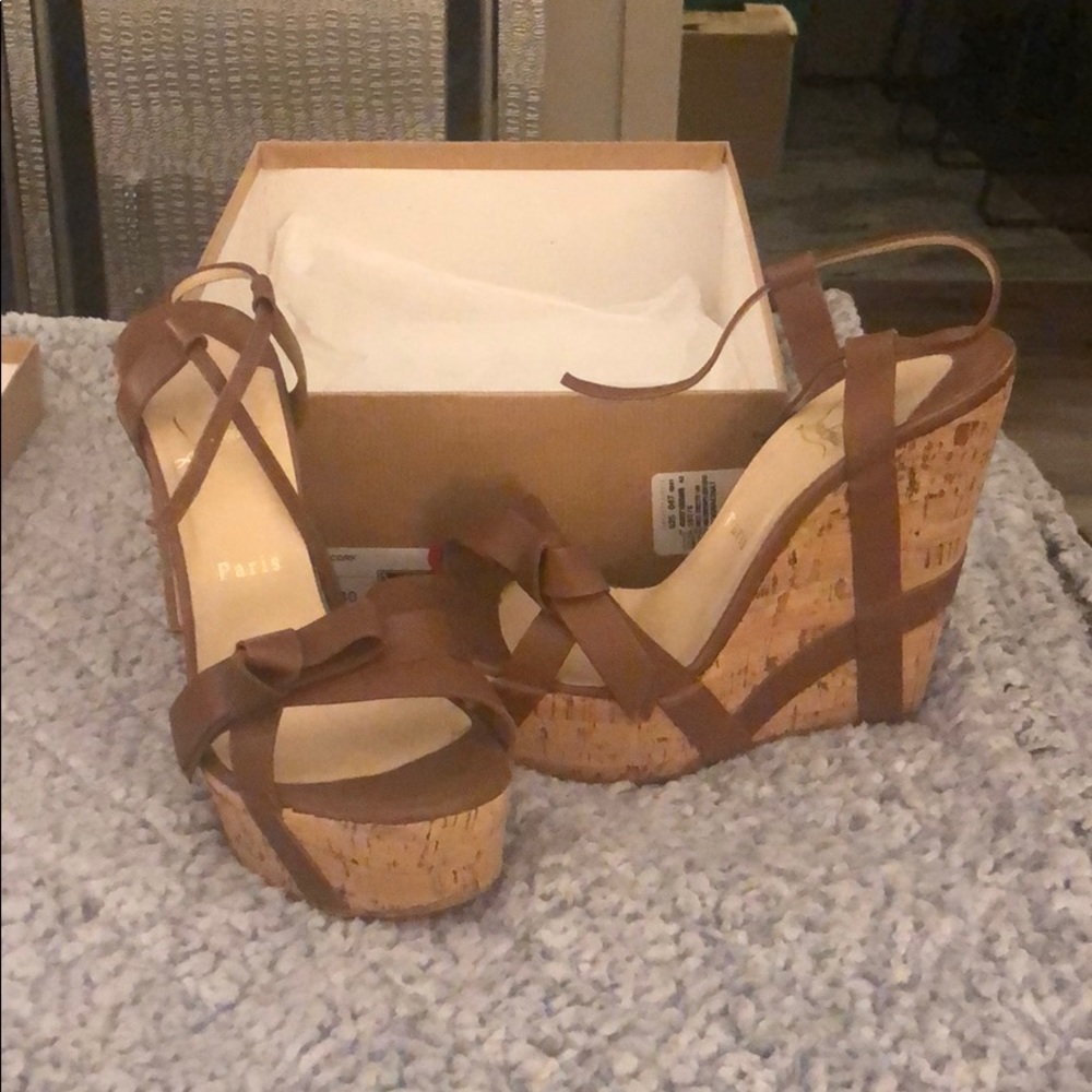 Christian Louboutin Miss Cristo 140 Calf VIP/Cork